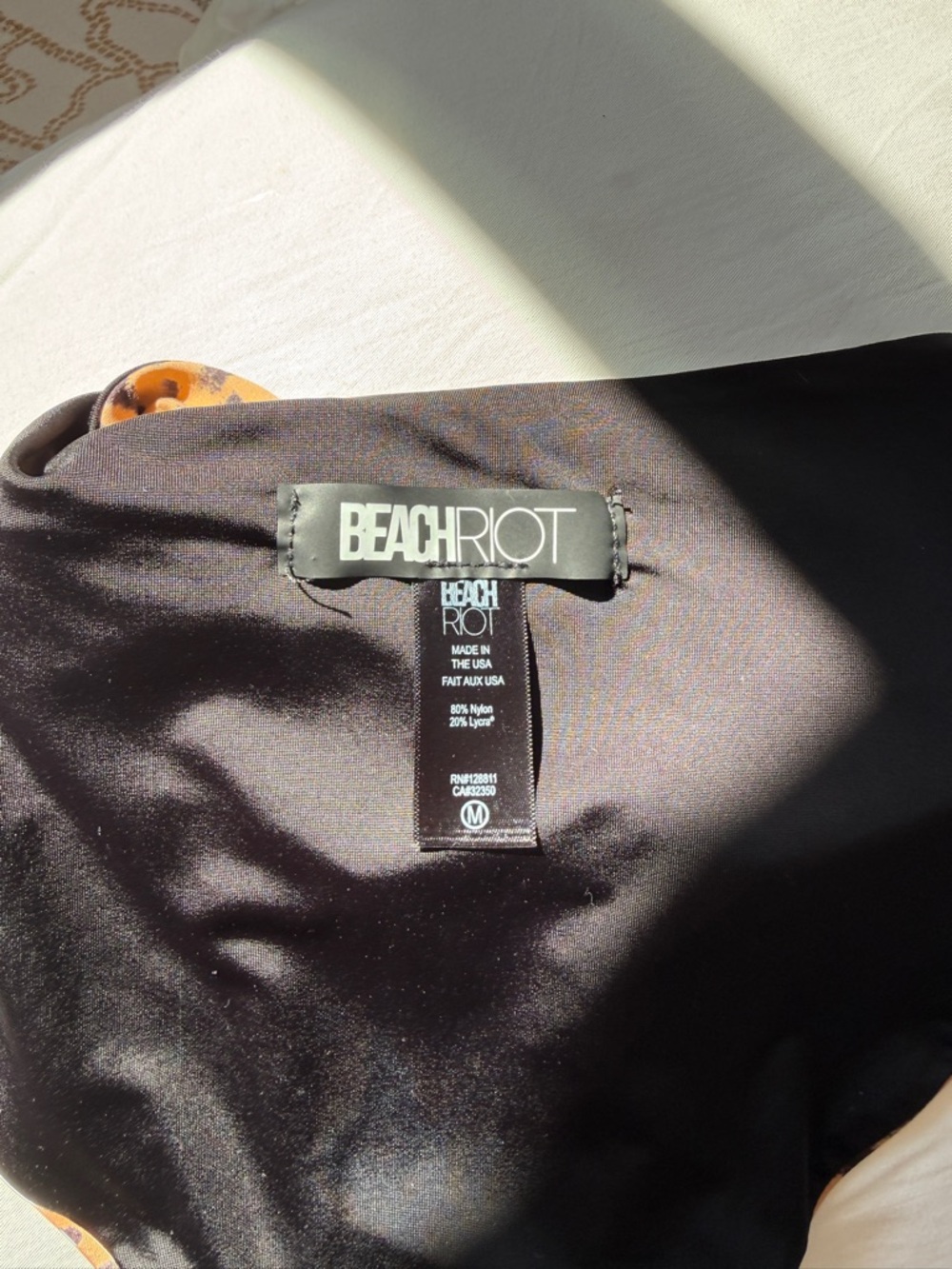 Beach Riot Chelsea Bottom Peach Leopard - Picture 7 of 7